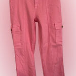 Judy Blue Hot Pink Stretch Cargo Denim Jeans Size 7 / 28 Photo 0