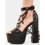 Dolls Kill Trick N Treats Women’s Sz 5 Spider Dolls N Kill Spider Platform Heels DKH22013 Photo 4