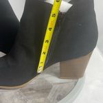 Style & Co Masrinaaf Black Suede Block Heel Booties Size 10M Zip Ankle Boots Photo 4