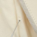 Akris NWT Ivory One Button Notched Collar Beige Trim Blazer Jacket 12 Photo 3