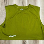 AWRY Lime Green Athletic Cropped Tank Top Women’s XL Photo 0