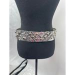 Unique‎ Handcrafted Silver belt with Bubble Design Boho Chic Jewelry size 34" Photo 3