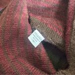 Handmade Millma Bolivia 100% Alpaca Wool Poncho Sweater Medium – Multicolor Geometric Photo 6
