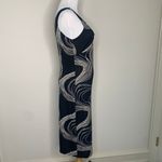 Charlotte Russe Vintage Y2K Swirl Black Tan Patterned Midi Dress Sz Small Photo 3