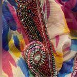 #250 UNBRANDED Beaded Watercolor Swim Cover up Pink Photo 2