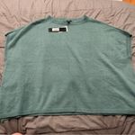 Cyrus NWT Aqua Fresh Green Sweater Knit Poncho Size Small Photo 4