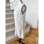 Moulinette Soeurs  Anthropologie White Lace Cotton Linen Sleeveless Shift Dress Photo 3