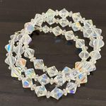 Vintage Clear Aurora Borealis AB Crystal Diamond Photo 4