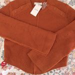Joie NWT |  Ciaran Long Wide Slit Sleeve Knit Sweater in Umber Cinnamon Copper Photo 9