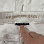 American Eagle Super Hi-rise Stretch White Distressed Jegging jeans Crop Size 4 Photo 13