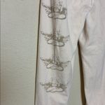 Boys Lie  Head In The Clouds Velour Velvet Jogger Sweatpants in Light Peach Pink Photo 7