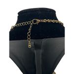 Boutique Women's‎ Bubble Drop Statement Necklace White Cream And Gold Tone Chain Photo 2