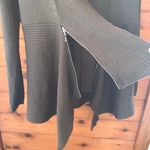 Kate & Mallory  Army Green Zipper Accent Cardigan Size Medium Photo 4