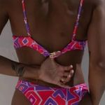 Rumored Womens Havana Bikini Swim Top Size XS Pink Red Purple Photo 1