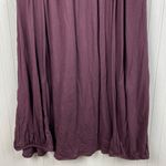 Garnet Hill  Favorite Maxi Knit Skirt Size Medium Petite Dark Purple Cotton Modal Photo 4