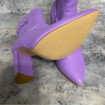 Allegra K  Purple Heeled Boots 6 Photo 5