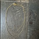A New Day Target 14K Gold Plated Flat Beaded and Link Chain Duo Necklace - ™ Gold: Nickel-Free, Lobster Clasp Photo 3