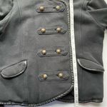 Aeropostale Button Up Military Style Fall Spring coat jacket Black Medium Photo 8