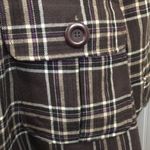 BB Dakota Muted Purple Tartan Plaid Single Breasted Long Wool Coat Sz M Photo 8