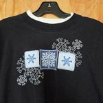 American Vintage Top-stitch Women's Black and Blue Sweatshirt Photo 2