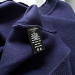 Lush Clothing Lush‎ | Round Neck Sequin Sleeve Sweater in Blue Medium Photo 6