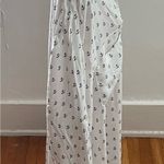 Just living white anchor print button up roll tab sleeve shirt, size L marine Photo 13