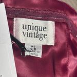 Unique Vintage Burgundy Satin Halter Jumpsuit Evening Glam Party 6 8 Open Back Photo 9