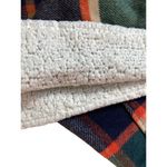 Paper Crane Womens Tartan Plaid Wool Blend Vest Sz Small Ethereal Sherpa Pockets Photo 8