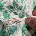 Anthropologie Puff Sleeve Smocked Dress in Mint Size XSP Green White Midi Dress Photo 13