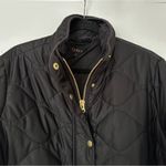 Quince  Featherless Quilted Long Puffer Jacket Womens XL Black Zip Front Photo 6