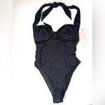 Free People  We Are HAH NWT Women’s Black Fair Resort One Pieces Swimsuit‎ Size S Photo 2