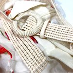 Zimmermann Lightburst Floral Cotton Silk Maxi Skirt Cream Red Flora US 4 NEW Photo 11