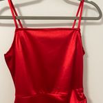 Red Satin Dress Photo 1