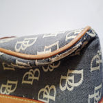 Dooney & Bourke Y2K Vintage Signature Canvas Small Barrel Bag Photo 5