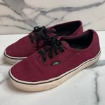 Vans Classic Maroon Black Canvas Off the Wall Skateboard Shoes Mn Sz 6 Wm Sz 7.5 Photo 2