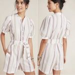 Anthropologie  Amadi Lucie Striped Romper - Size Small Multicolor Photo 1