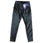 Honeylove Black Vegan Leather Legging –Faux Leather Ankle Zip Pants Medium NWT Photo 3