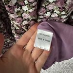 NWT Ivy City XL Olivia Smocked Puff Sleeve Mid Ruffle Dress in Floral Purple Photo 4