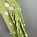 Lulus NWT  Halter Mini Dress The Best Spot Green‎ Polka Dot Satin Medium Backless Photo 13