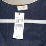 Brandy Melville Black Tie Front Ruffle Top Photo 4