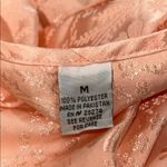Peach Satin(ish) Chemise Nightgown with Floral Detail (900) Pink Size M Photo 5
