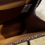 La Regale  Vintage Bronze Crossbody Purse Handbag Fabric Small Handle Strap Photo 7