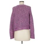 One Grey Day Pink Navy Chunky Marled Knit Wool Blend Cropped Sweater Size M Size M Photo 1