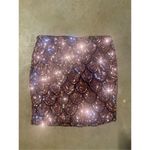 Lila Rose Lily rose sequin rose and black mini skirt size medium Photo 2