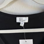 kim rogers Women's Black Honeycomb V-Neck Short Sleeve Flowy Top Size XXL NWT Photo 9