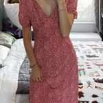 Princess Polly red floral midi dress Photo 0