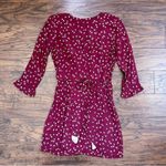 Faithfull the Brand Faithfull • Greta Mini Dress wrap button Betina Floral maroon Berry red Photo 12