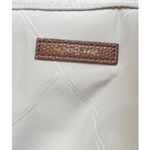 Vera Bradley  White Crossbody Bag with Brown Strap Photo 2