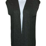Joan Vass  Gray Cardigan Sweater Open Front Photo 0
