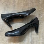 Stuart Weitzman  Black Patent Leather Pumps Women’s 8 Block Heel Career Luxury Photo 5